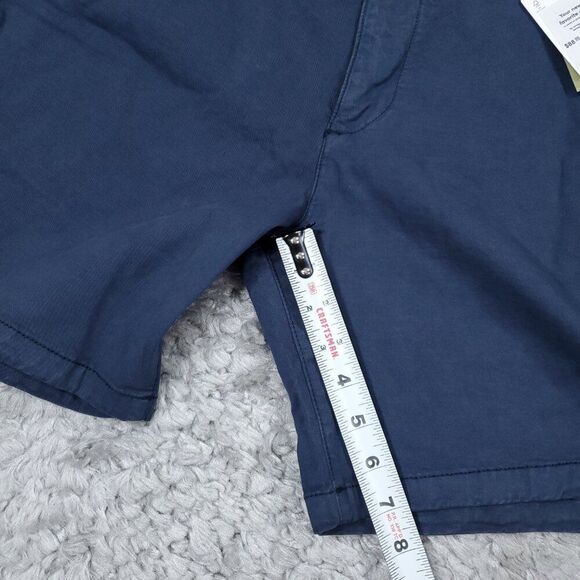 Marine Layer Chino Walk Shorts Men's Size 32 Navy Blue Stretch Organic Cotton - Picture 7 of 10